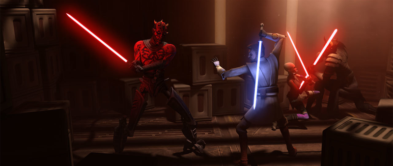 Maul makes his return in Clone Wars, as he tries to get vengeance against Obi-Wan Kenobi.